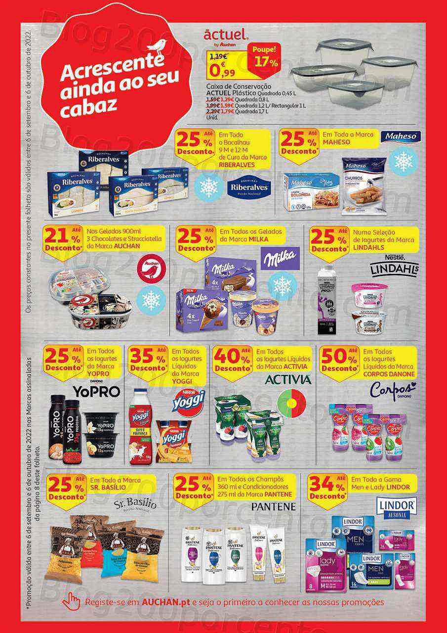 Antevisão Folheto AUCHAN Especial Poupança Promoções de 6 setembro a 6 outubro