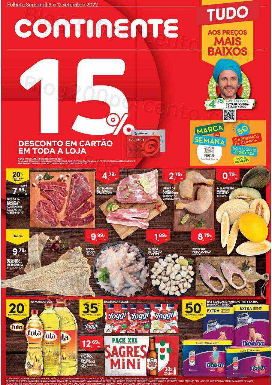 Antevisão Folheto CONTINENTE Bom Dia Promoções de 6 a 12 setembro