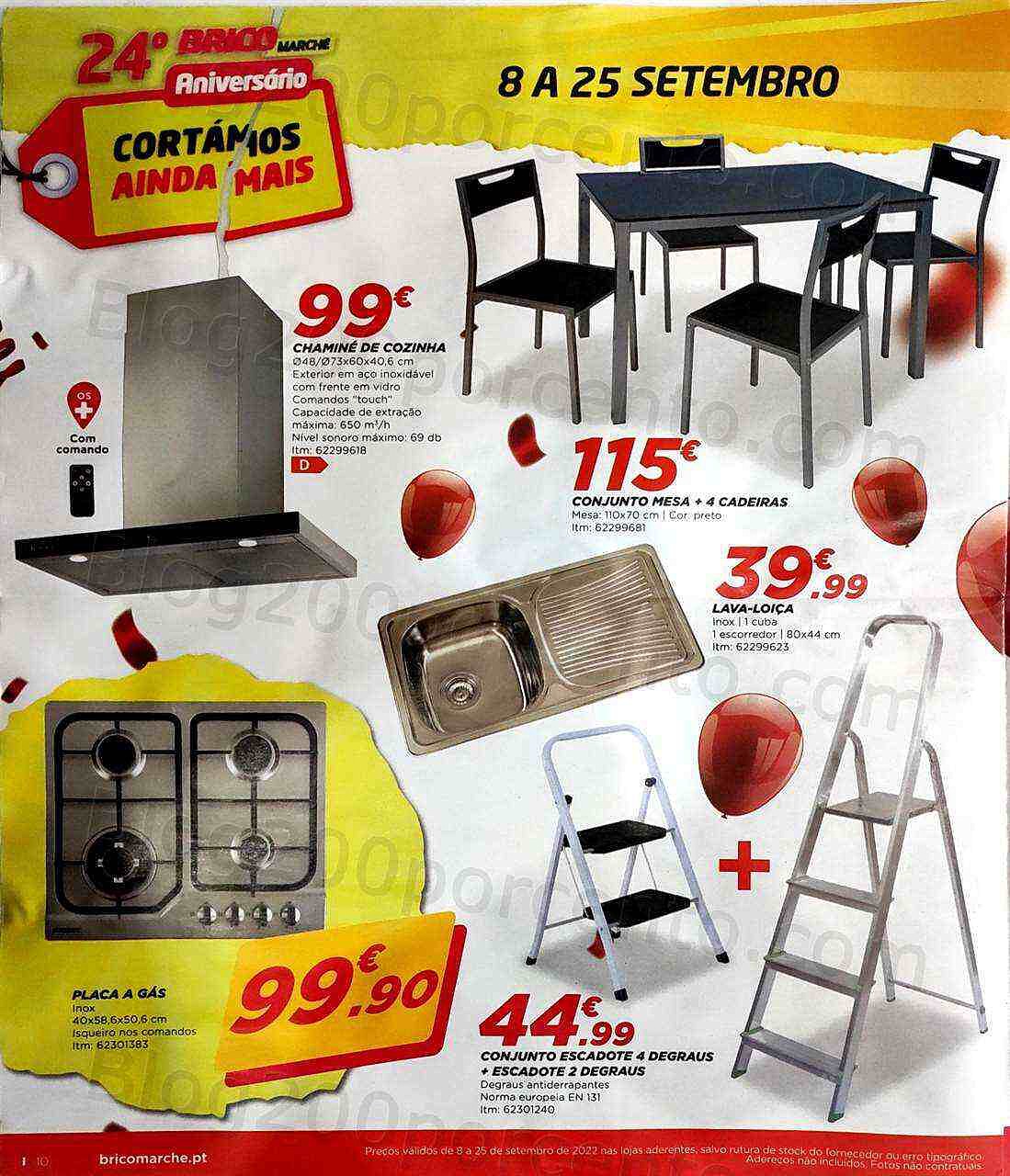 Antevisão Folheto BRICOMARCHÉ Aniversário Promoções de 8 a 25 setembro