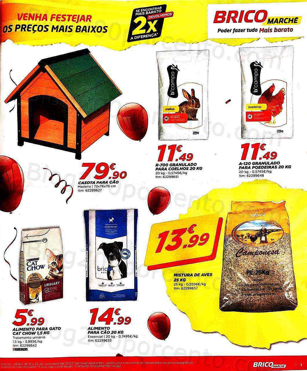 Antevisão Folheto BRICOMARCHÉ Aniversário Promoções de 8 a 25 setembro