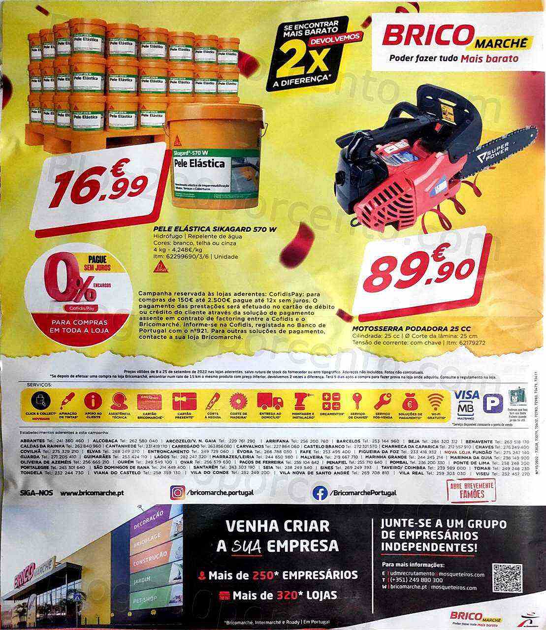 Antevisão Folheto BRICOMARCHÉ Aniversário Promoções de 8 a 25 setembro