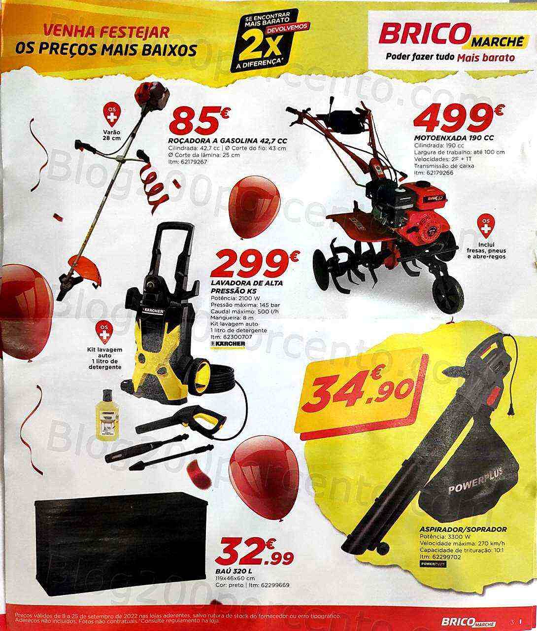 Antevisão Folheto BRICOMARCHÉ Aniversário Promoções de 8 a 25 setembro
