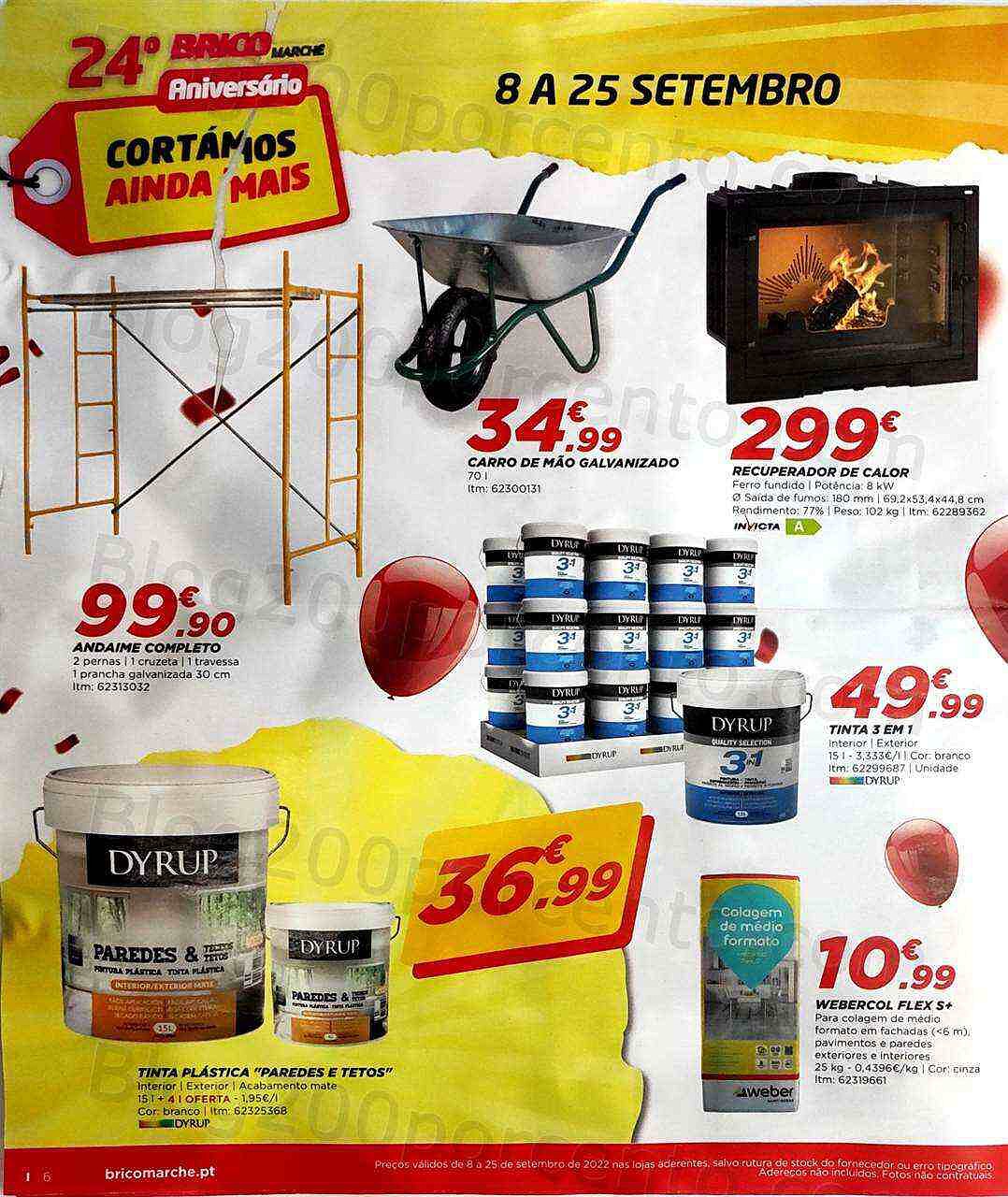 Antevisão Folheto BRICOMARCHÉ Aniversário Promoções de 8 a 25 setembro