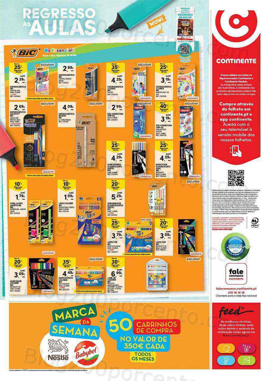 Antevisão Folheto CONTINENTE Modelo - Hiper Promoções de 6 a 12 setembro