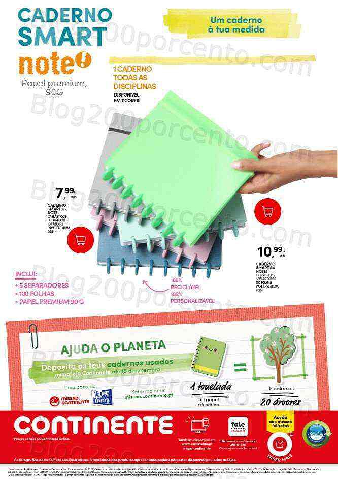 Antevisão Folheto CONTINENTE Extra Regresso às Aulas Promoções de 2 a 18 setembro