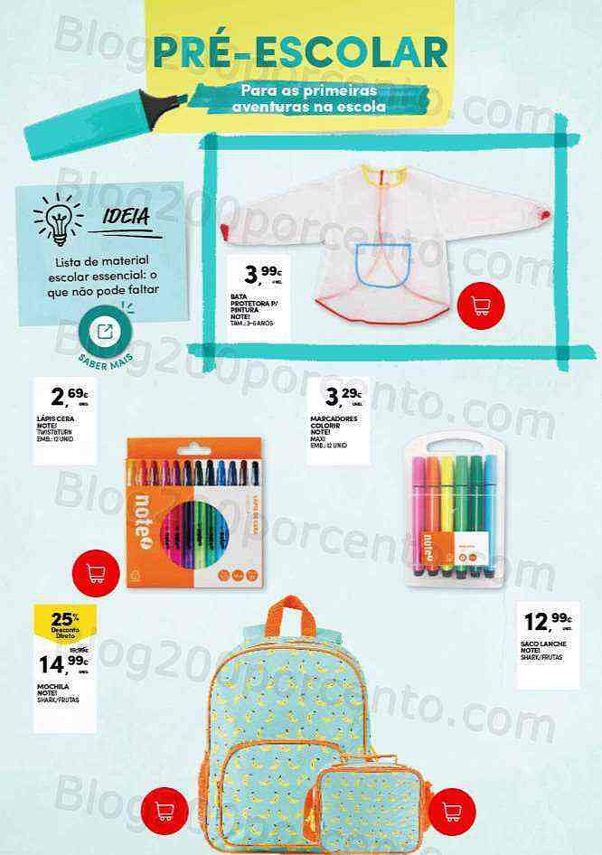 Antevisão Folheto CONTINENTE Extra Regresso às Aulas Promoções de 2 a 18 setembro