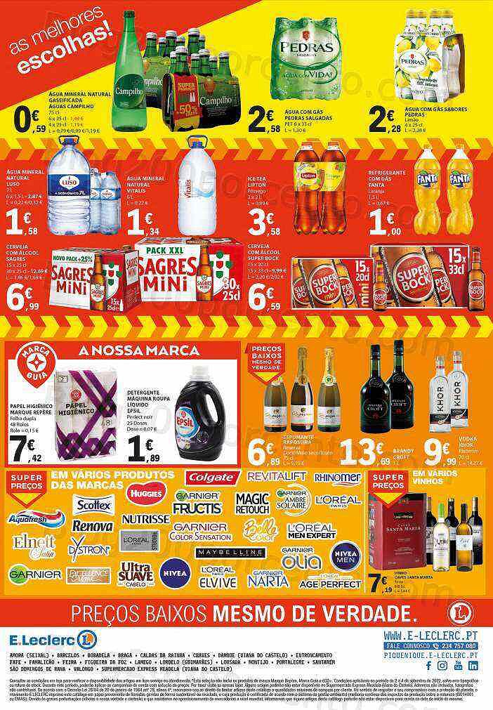 Antevisão Folheto E-LECLERC Promoções Fim de Semana - 2 a 4 setembro