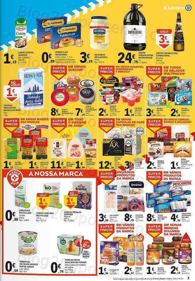 Antevisão Folheto E-LECLERC Promoções Fim de Semana - 9 a 11 setembro