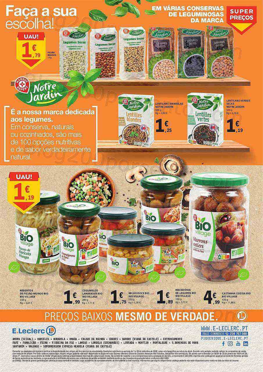 Antevisão Folheto E-LECLERC Marca Guia Promoções de 1 a 30 setembro