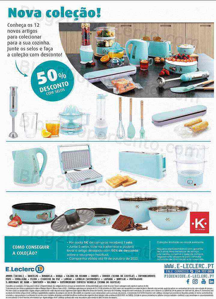 Antevisão Folheto E-LECLERC Bazar Promoções de 8 a 14 setembro