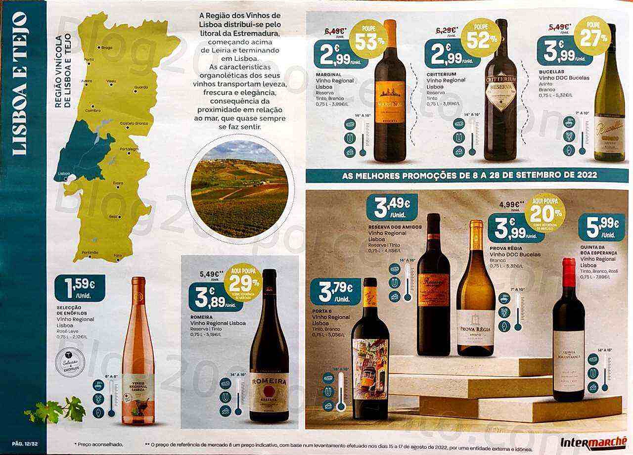 Antevisão Folheto INTERMARCHÉ Feira de Vinhos Promoções de 8 a 28 setembro