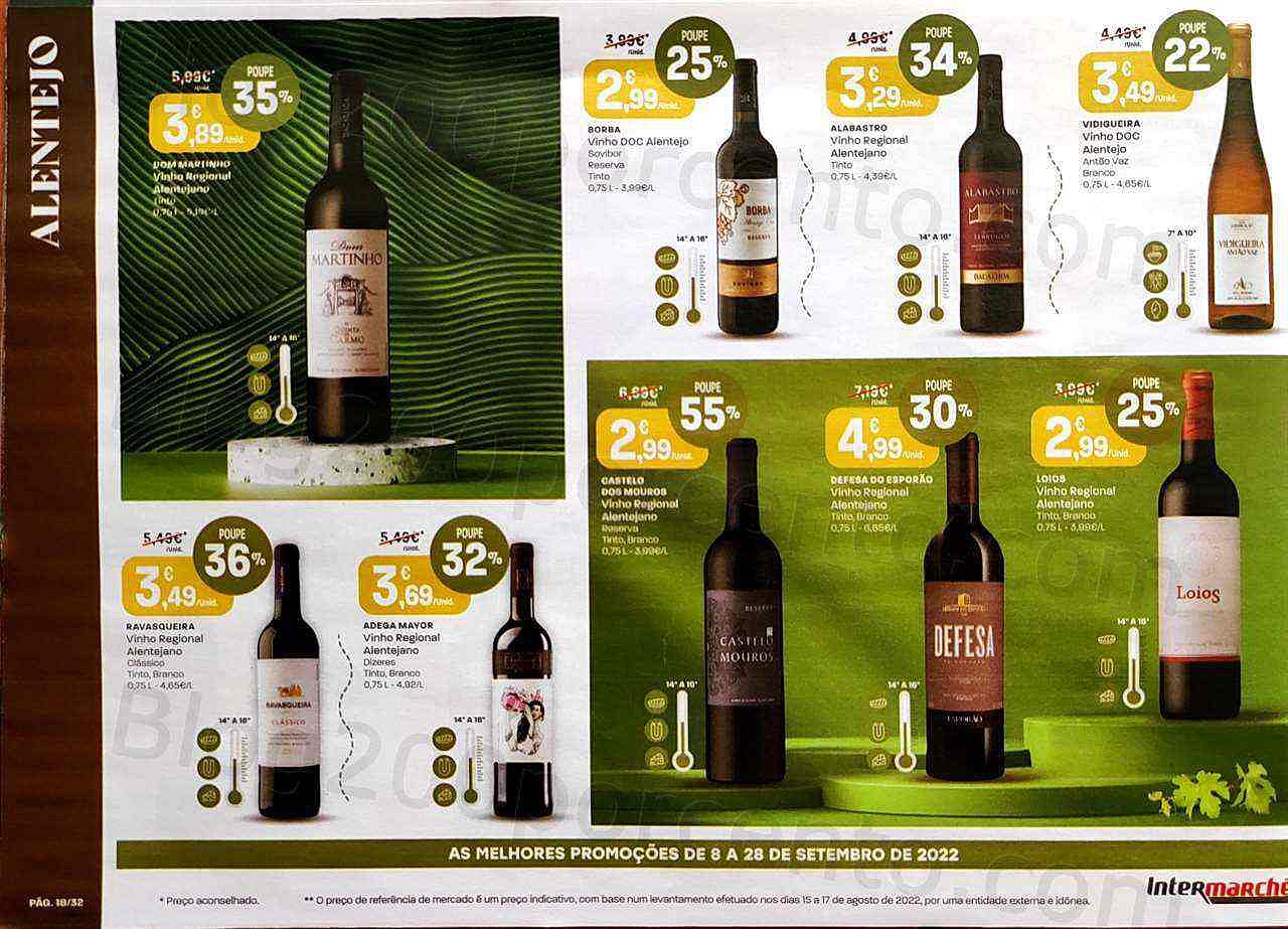 Antevisão Folheto INTERMARCHÉ Feira de Vinhos Promoções de 8 a 28 setembro