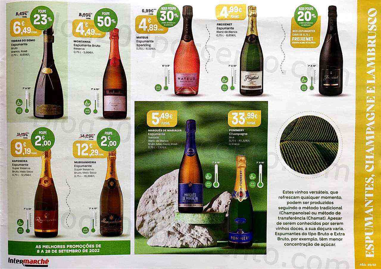 Antevisão Folheto INTERMARCHÉ Feira de Vinhos Promoções de 8 a 28 setembro