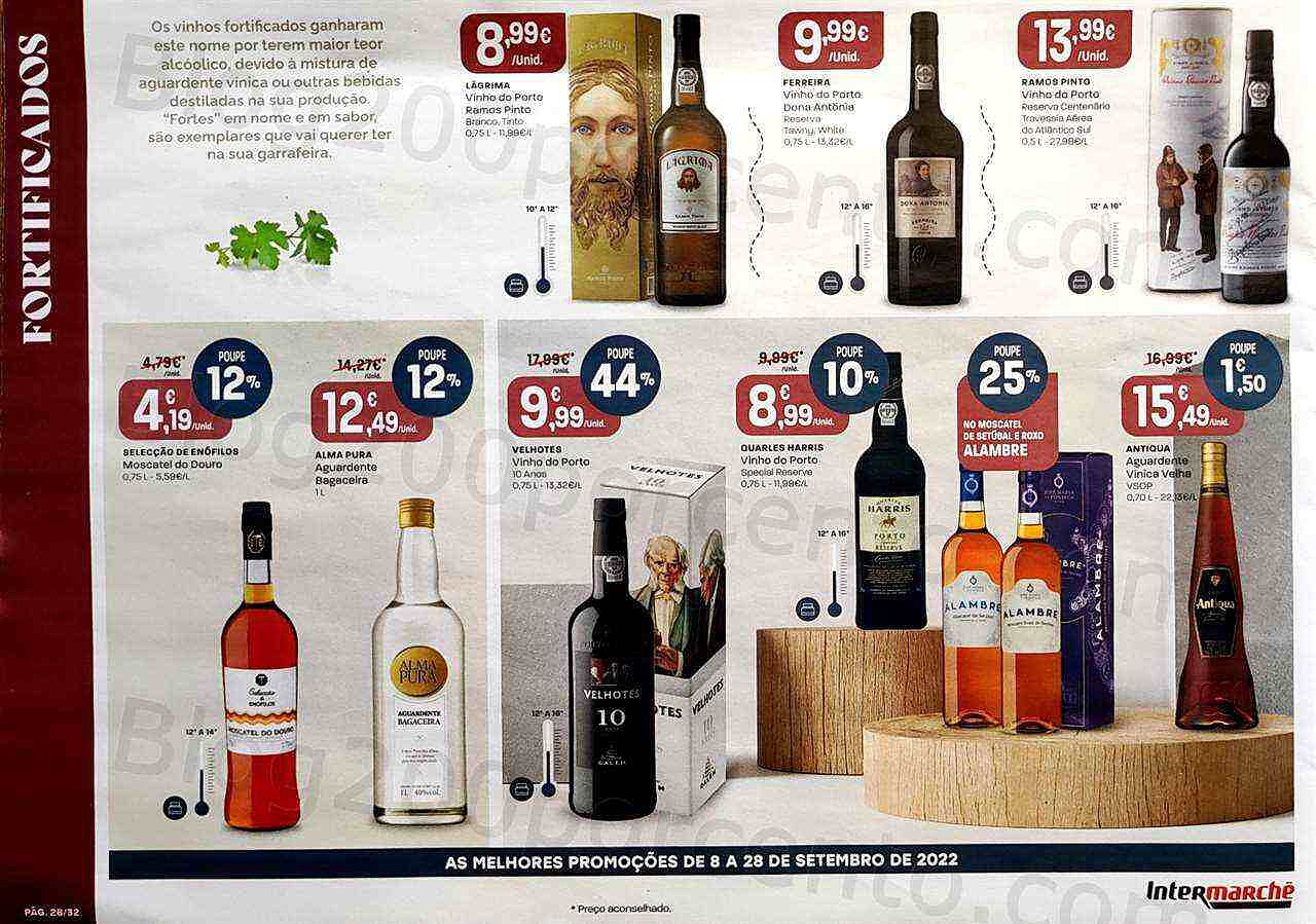 Antevisão Folheto INTERMARCHÉ Feira de Vinhos Promoções de 8 a 28 setembro