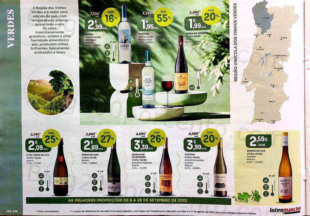 Antevisão Folheto INTERMARCHÉ Feira de Vinhos Promoções de 8 a 28 setembro