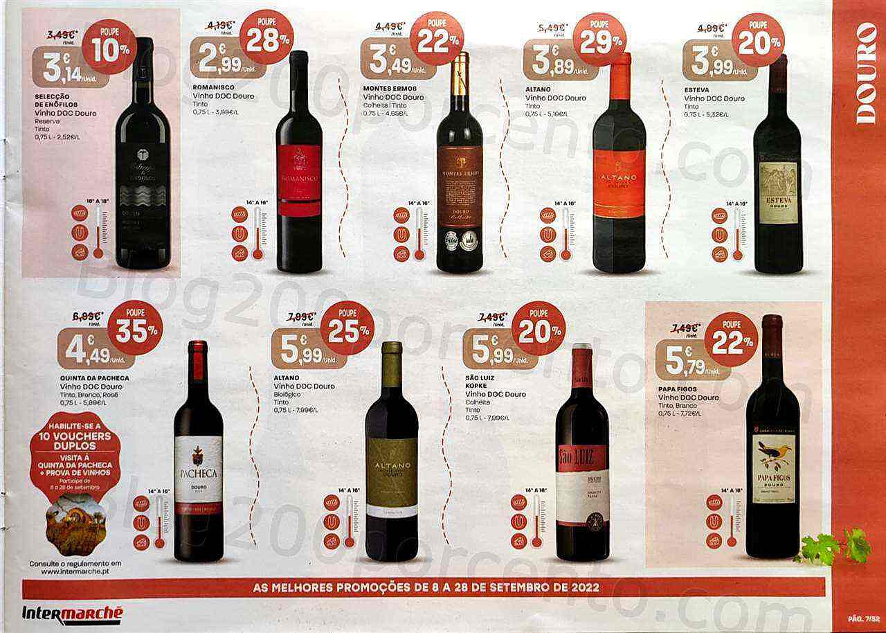 Antevisão Folheto INTERMARCHÉ Feira de Vinhos Promoções de 8 a 28 setembro