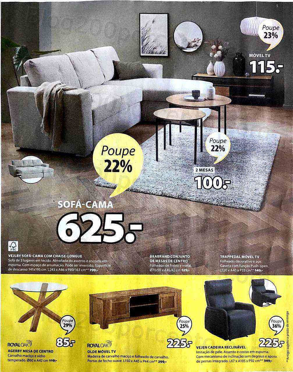 Antevisão Folheto JYSK Promoções de 8 a 21 setembro