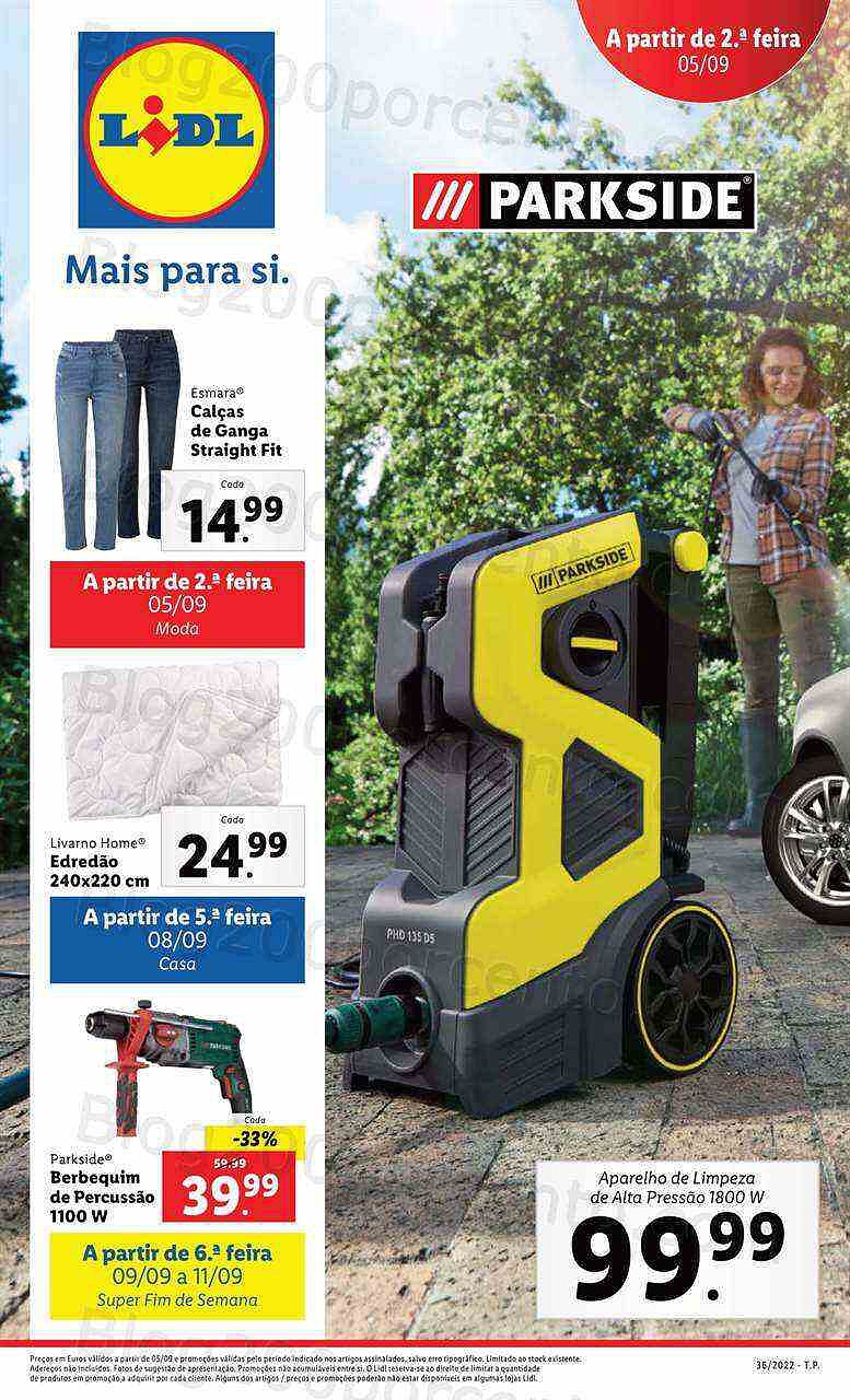 Antevisão Folheto LIDL Promoções de 5 a 11 setembro - Completo