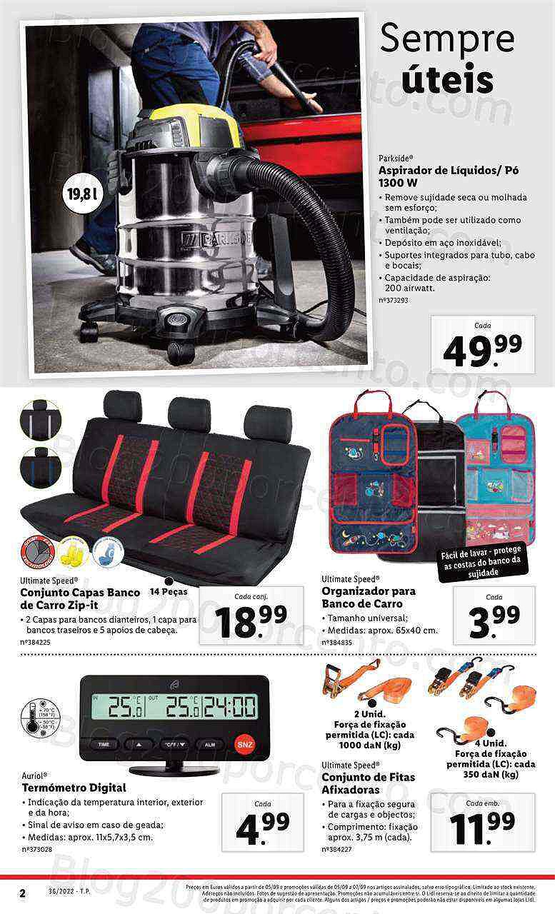 Antevisão Folheto LIDL Promoções de 5 a 11 setembro - Completo