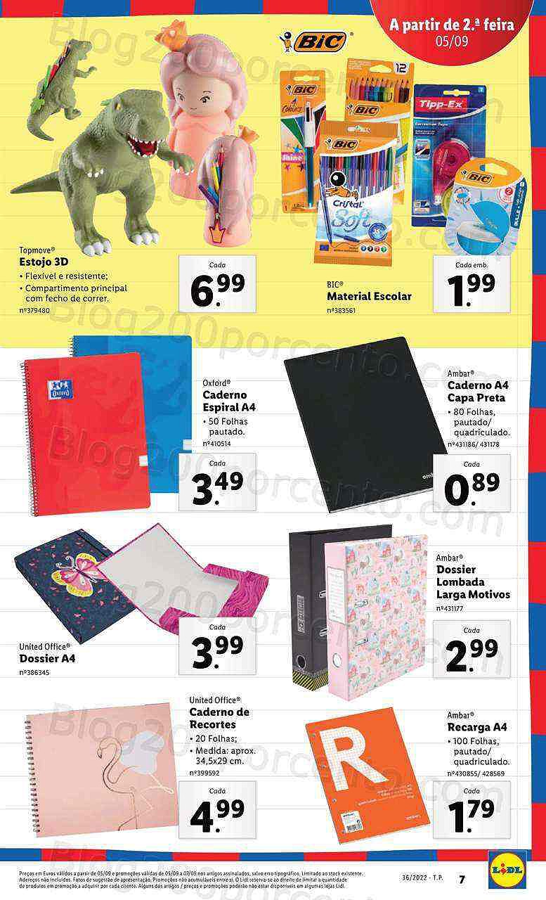 Antevisão Folheto LIDL Promoções de 5 a 11 setembro - Completo