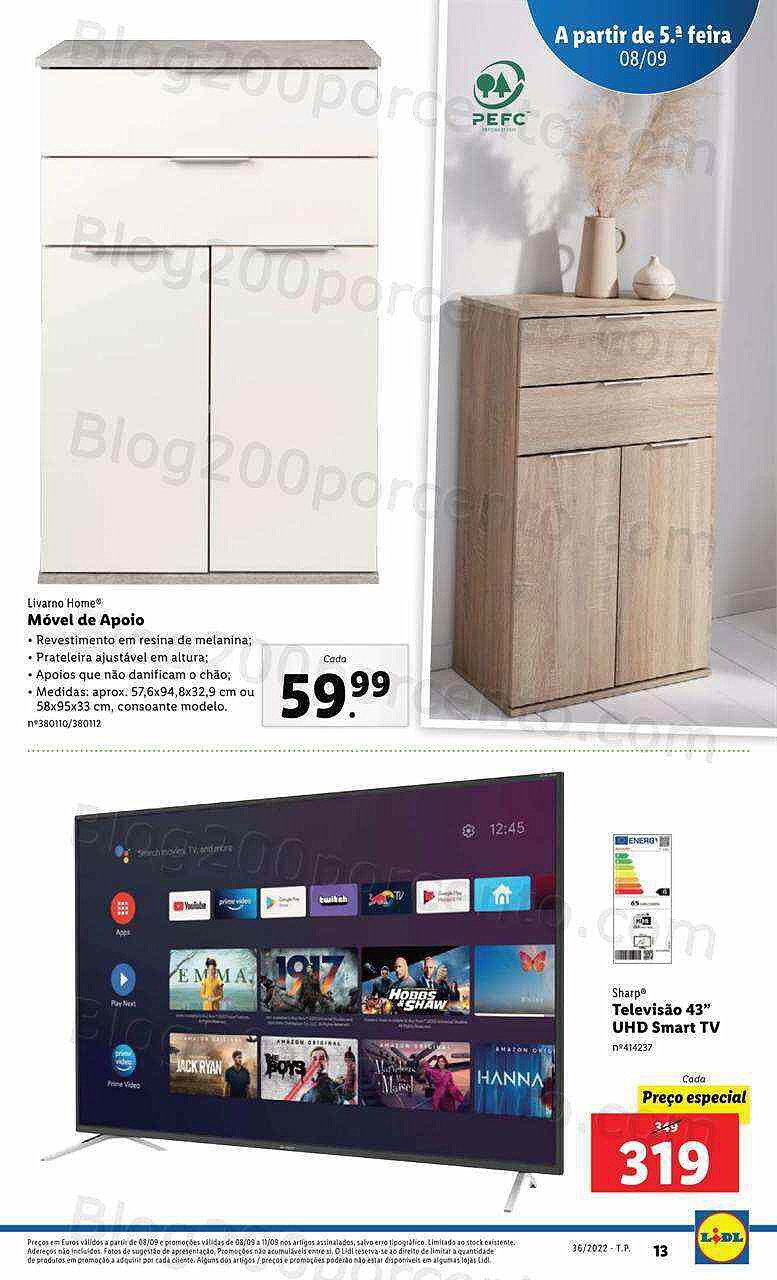 Antevisão Folheto LIDL Promoções de 5 a 11 setembro - Completo