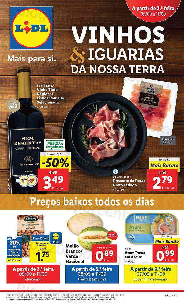 Antevisão Folheto LIDL Promoções de 5 a 11 setembro