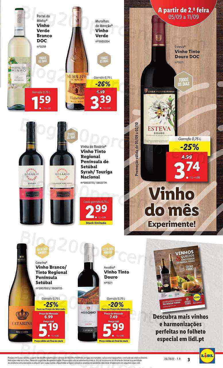 Antevisão Folheto LIDL Promoções de 5 a 11 setembro