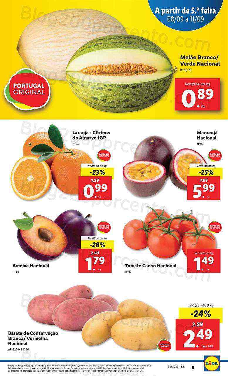 Antevisão Folheto LIDL Promoções de 5 a 11 setembro
