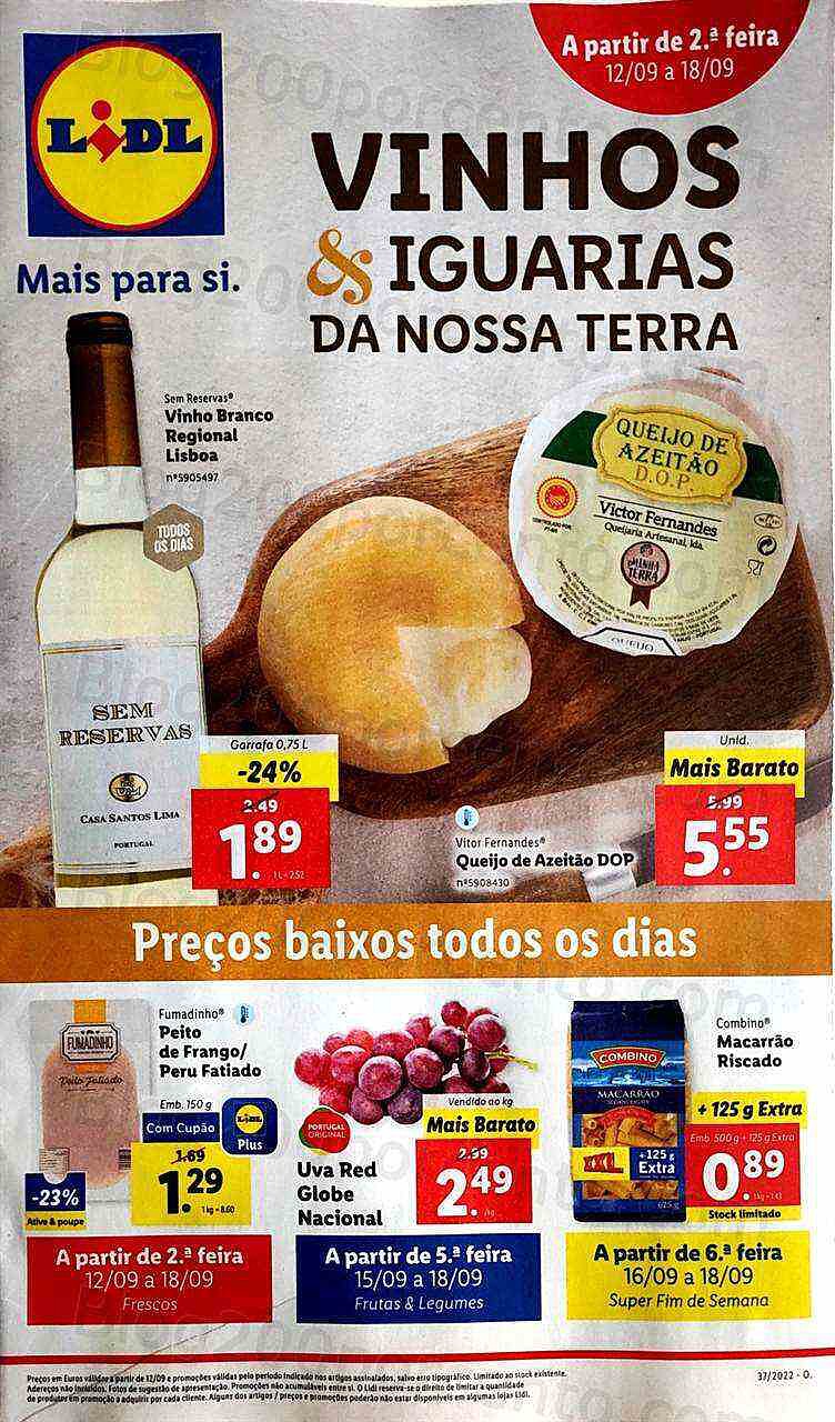 Antevisão Promoções LIDL Promoções de 12 a 18 setembro