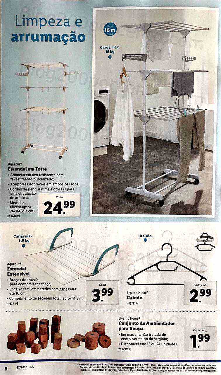 Antevisão Folheto LIDL Bazar Promoções de 12 a 18 setembro