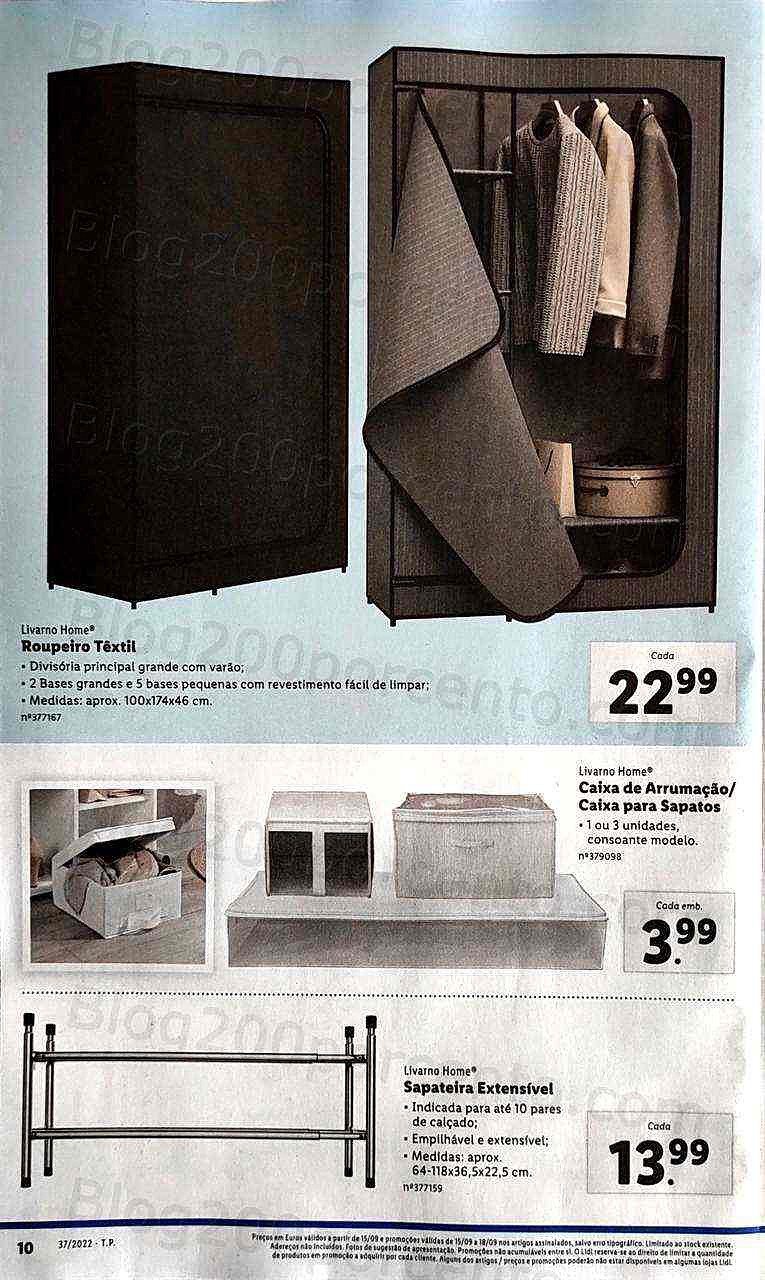 Antevisão Folheto LIDL Bazar Promoções de 12 a 18 setembro