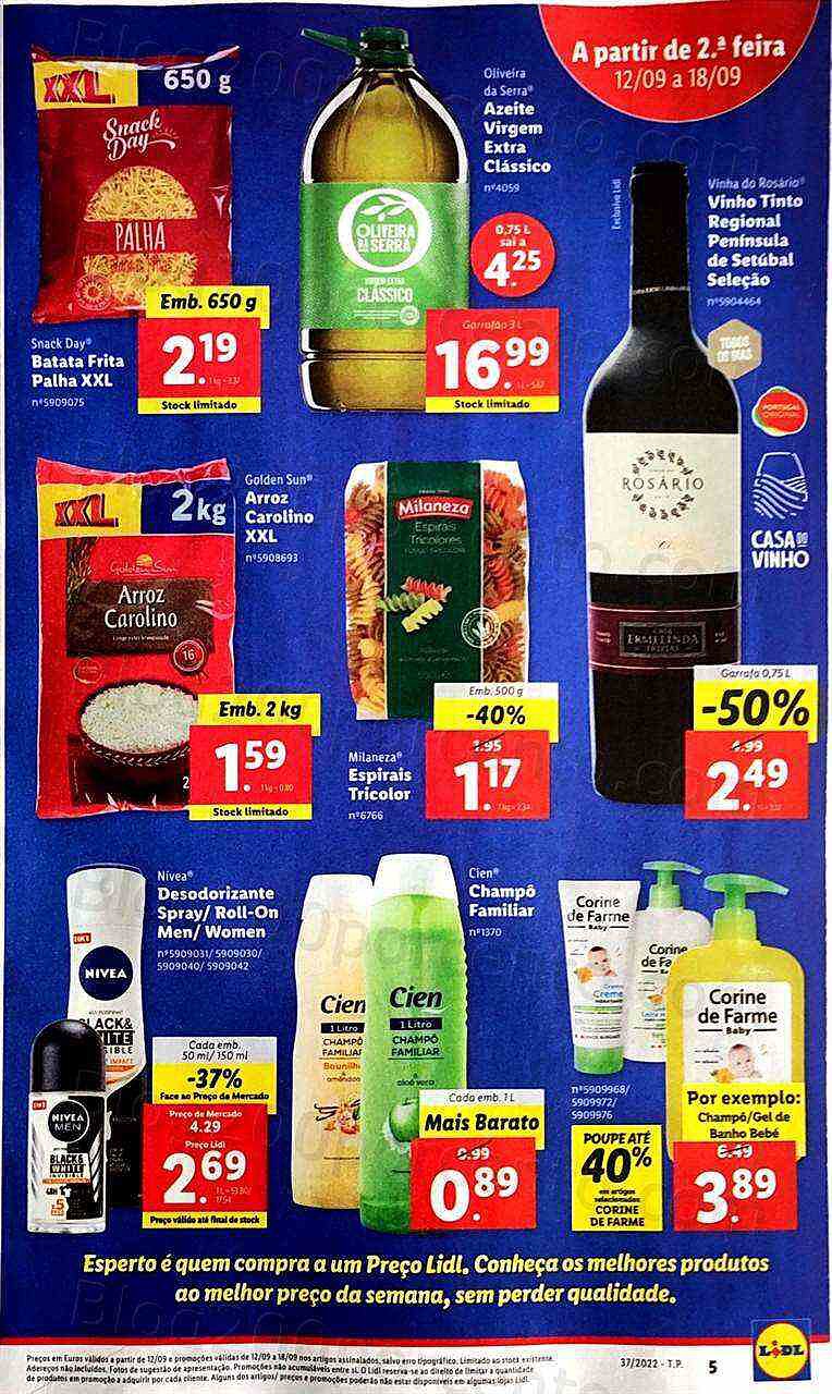 Antevisão Promoções LIDL Promoções de 12 a 18 setembro