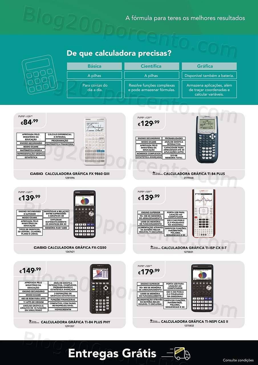 Antevisão Folheto RADIO POPULAR Especial Calculadoras Promoções de 31 agosto a 25 setembro