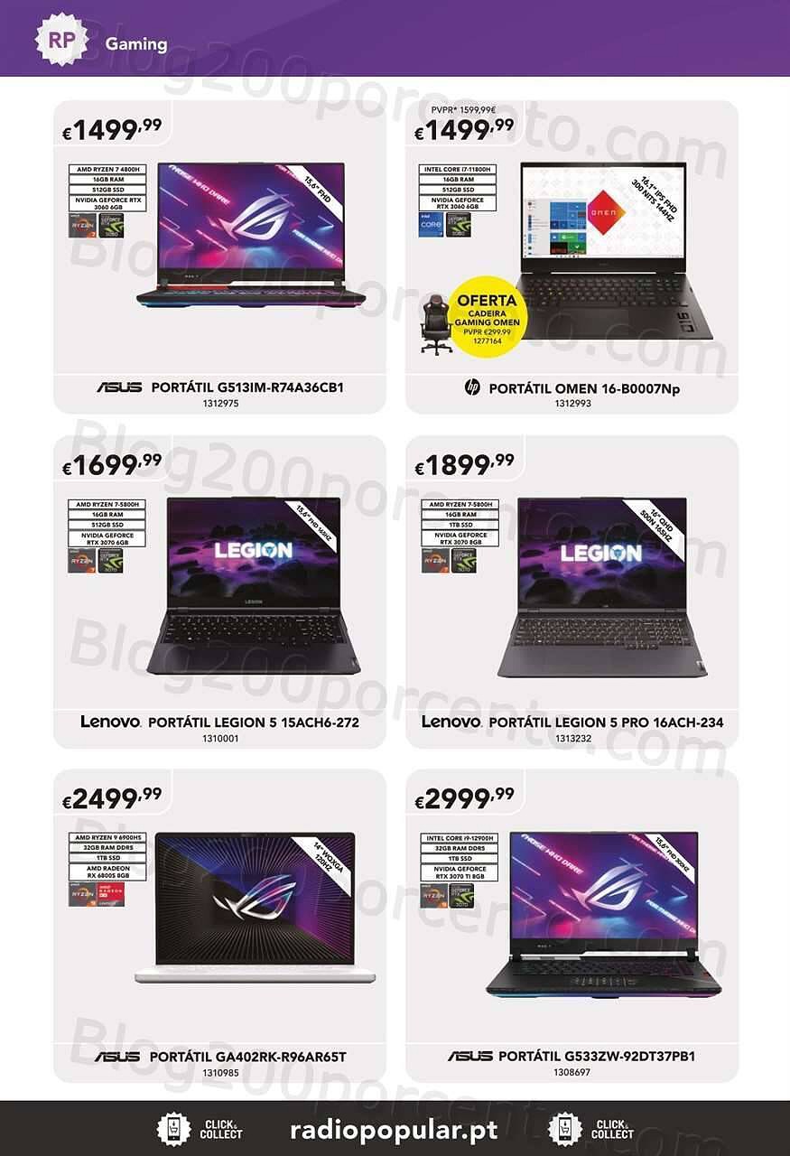 Antevisão Folheto RADIO POPULAR Especial Gaming Promoções de 1 a 25 setembro