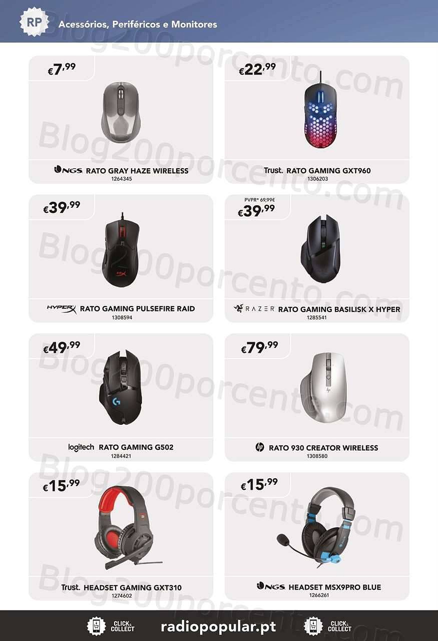 Antevisão Folheto RADIO POPULAR Especial Periféricos Promoções de 1 a 25 setembro