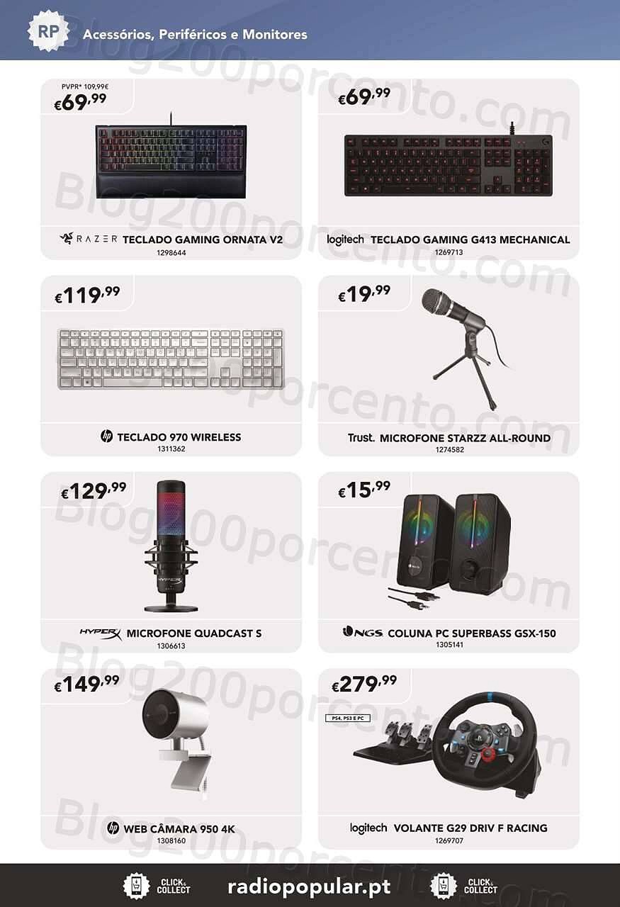 Antevisão Folheto RADIO POPULAR Especial Periféricos Promoções de 1 a 25 setembro