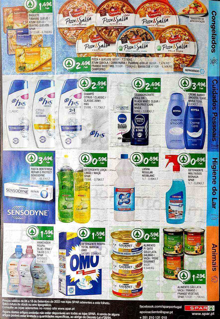 Antevisão Folheto SPAR Promoções de 6 a 18 setembro