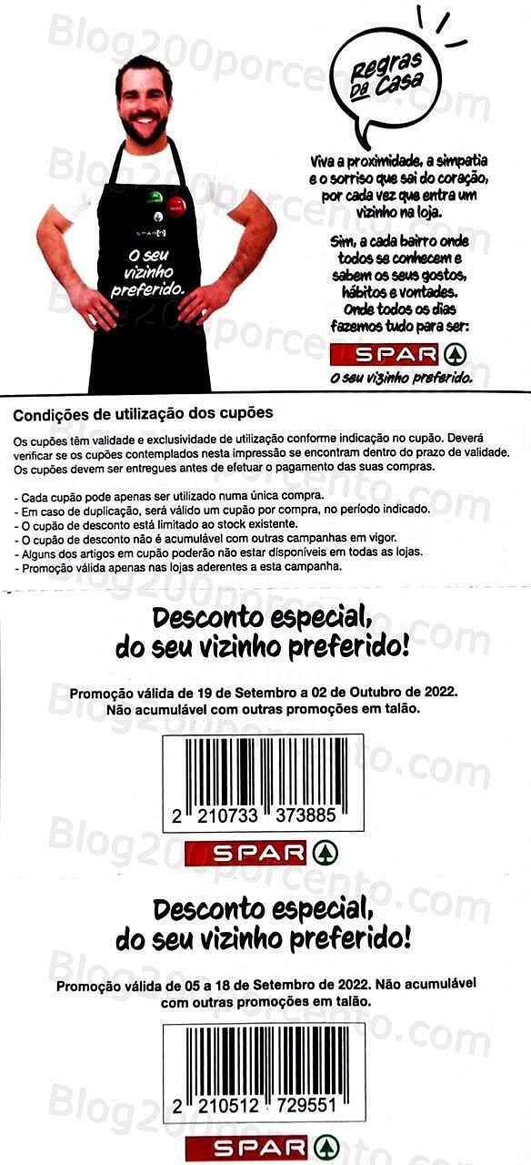 Antevisão Promoções SPAR Vales de Desconto até 2 outubro