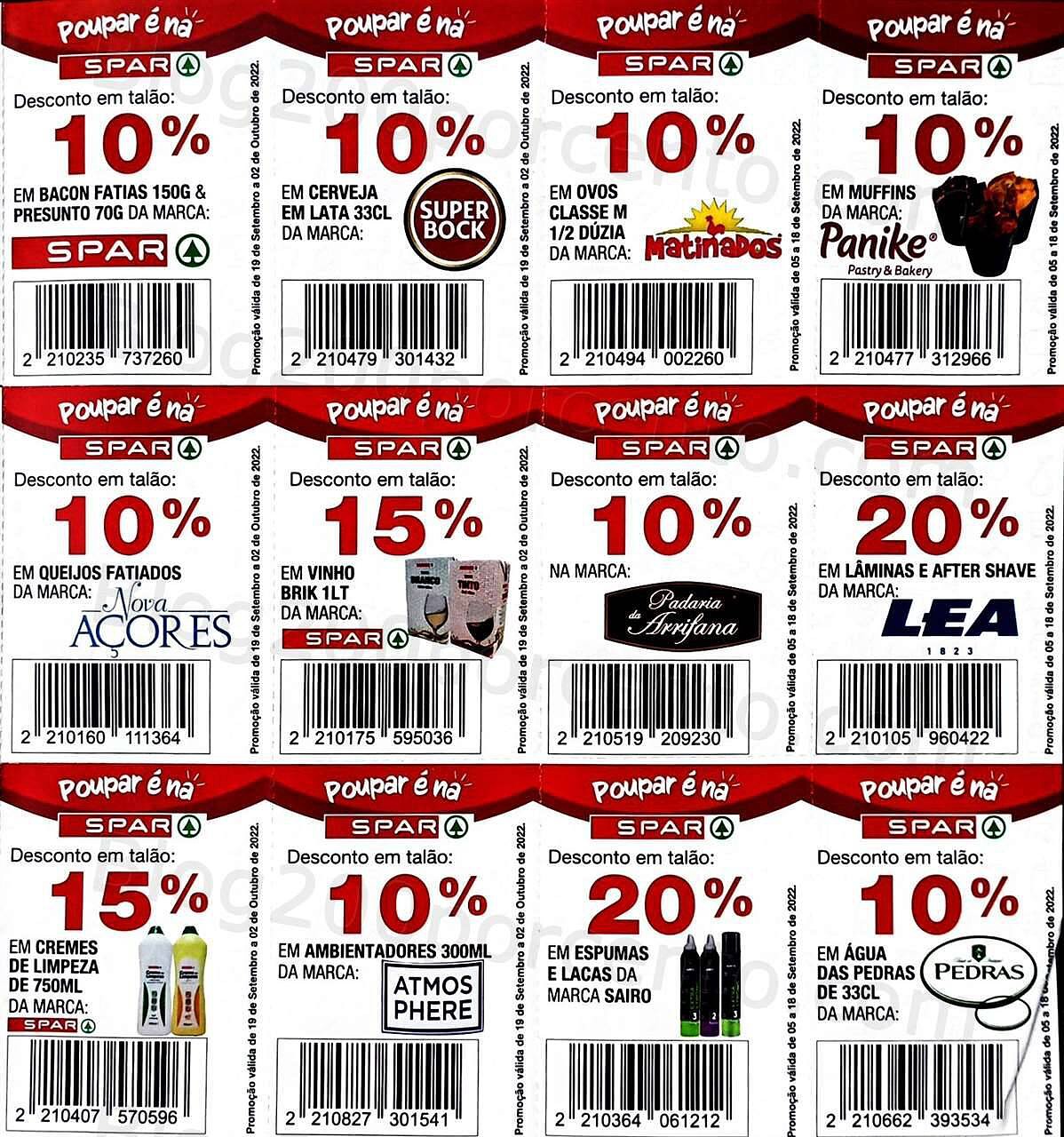 Antevisão Promoções SPAR Vales de Desconto até 2 outubro