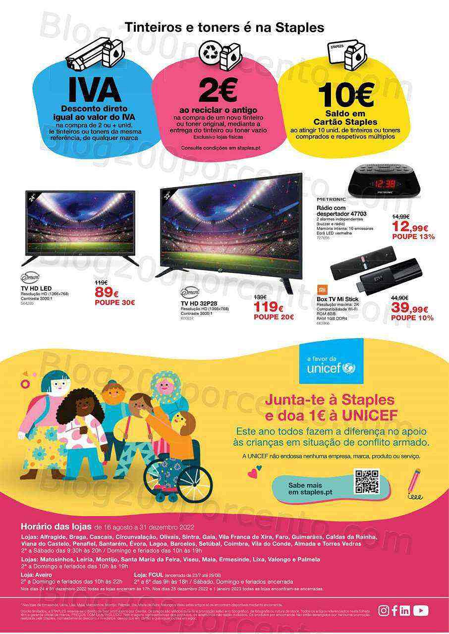 Antevisão Folheto STAPLES Promoções de 8 a 29 setembro