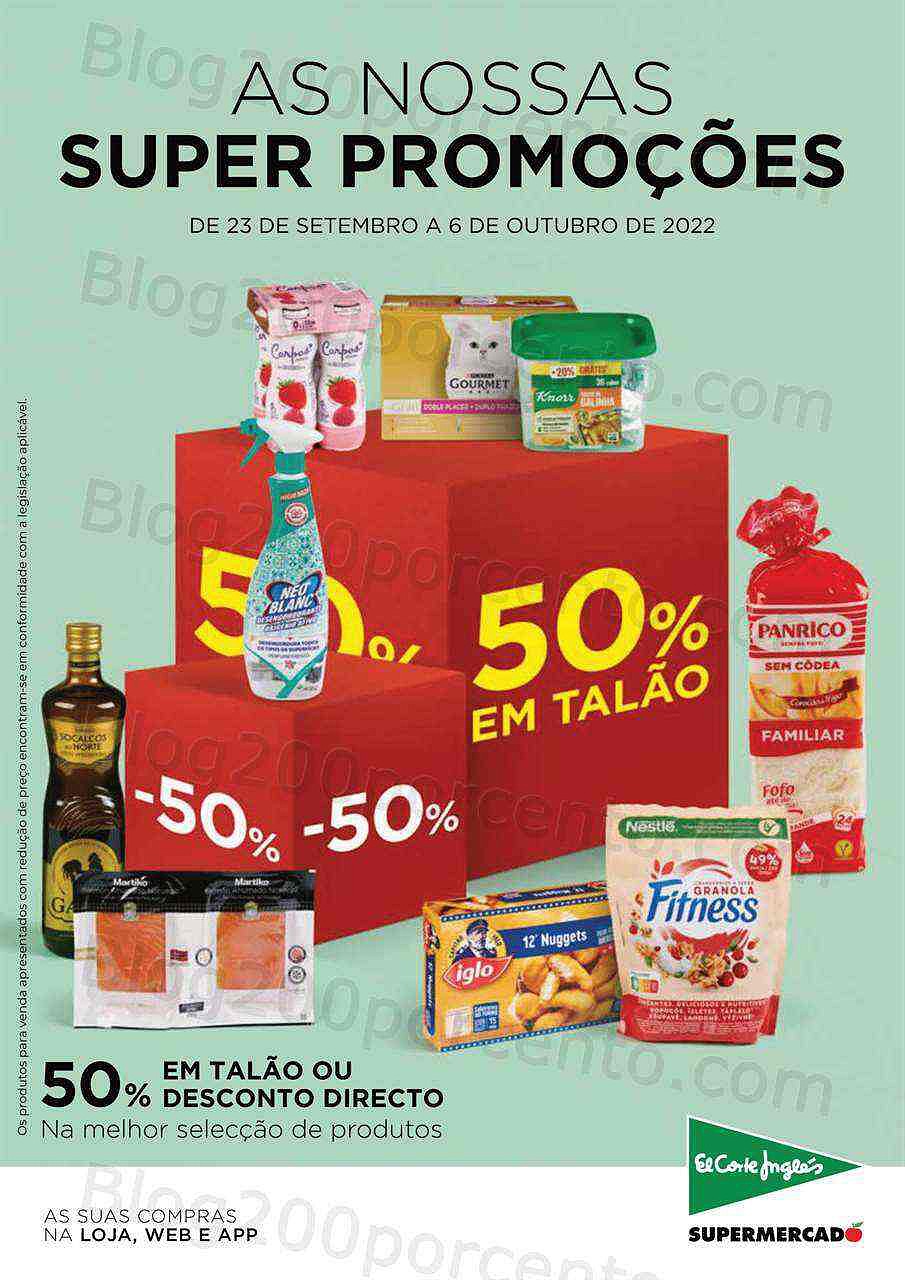 Antevisão Folheto EL CORTE INGLÉS Promoções de 23 setembro a 6 outubro