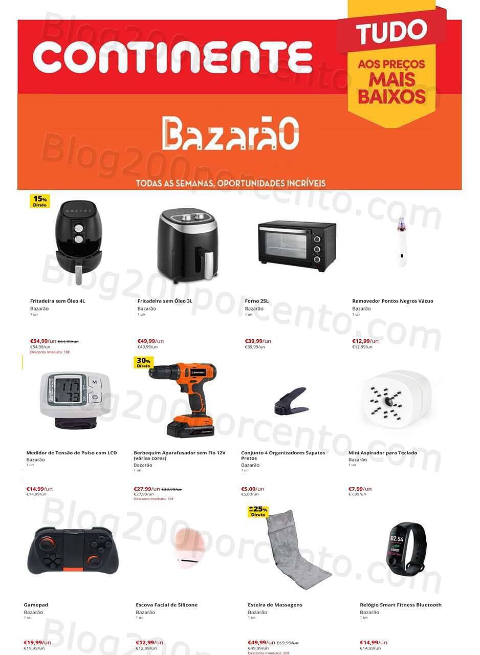 Antevisão Folheto CONTINENTE Bazarão Promoções de 20 a 26 setembro