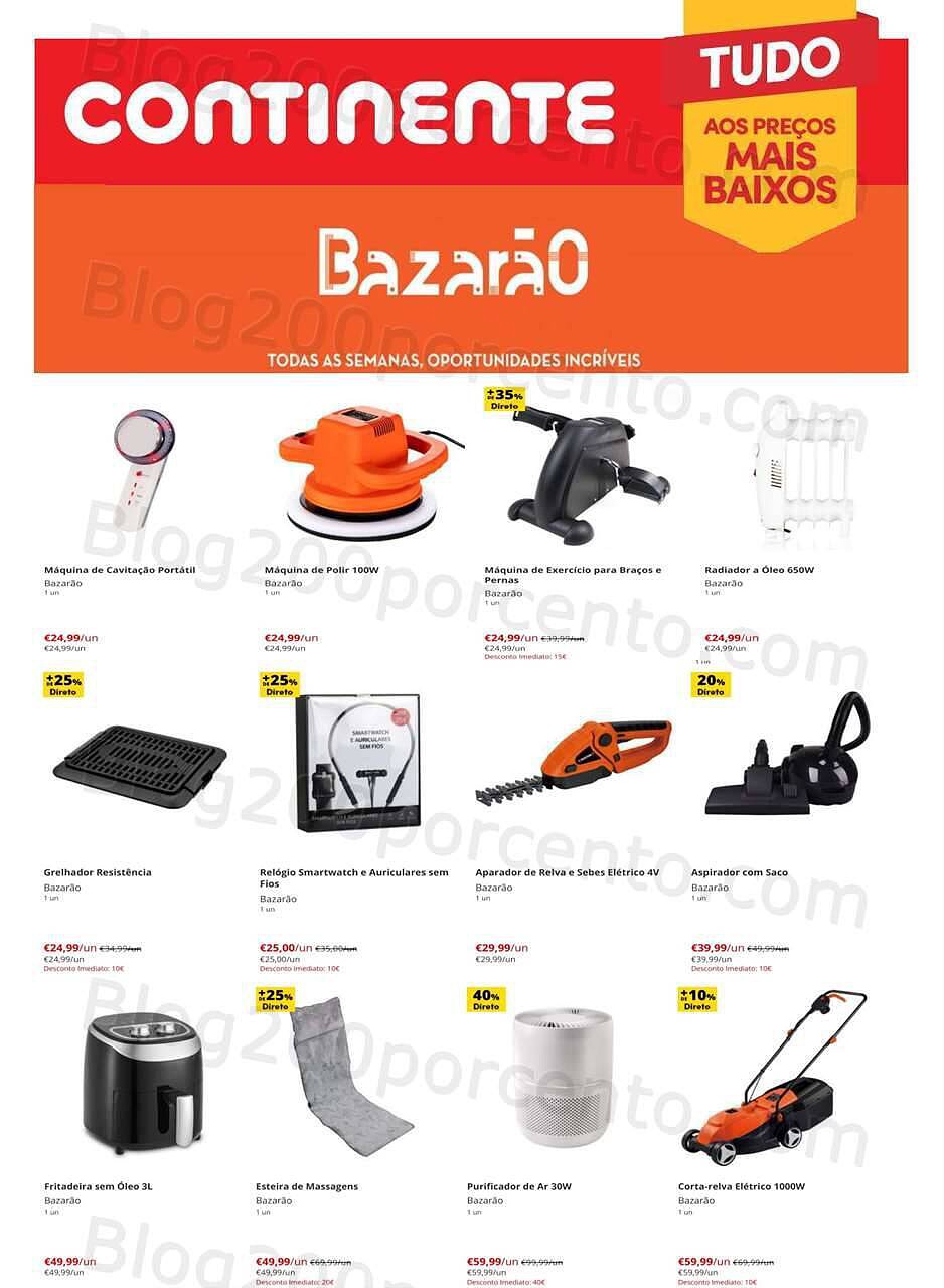 Antevisão Folheto CONTINENTE Bazarão Promoções de 13 a 19 setembro