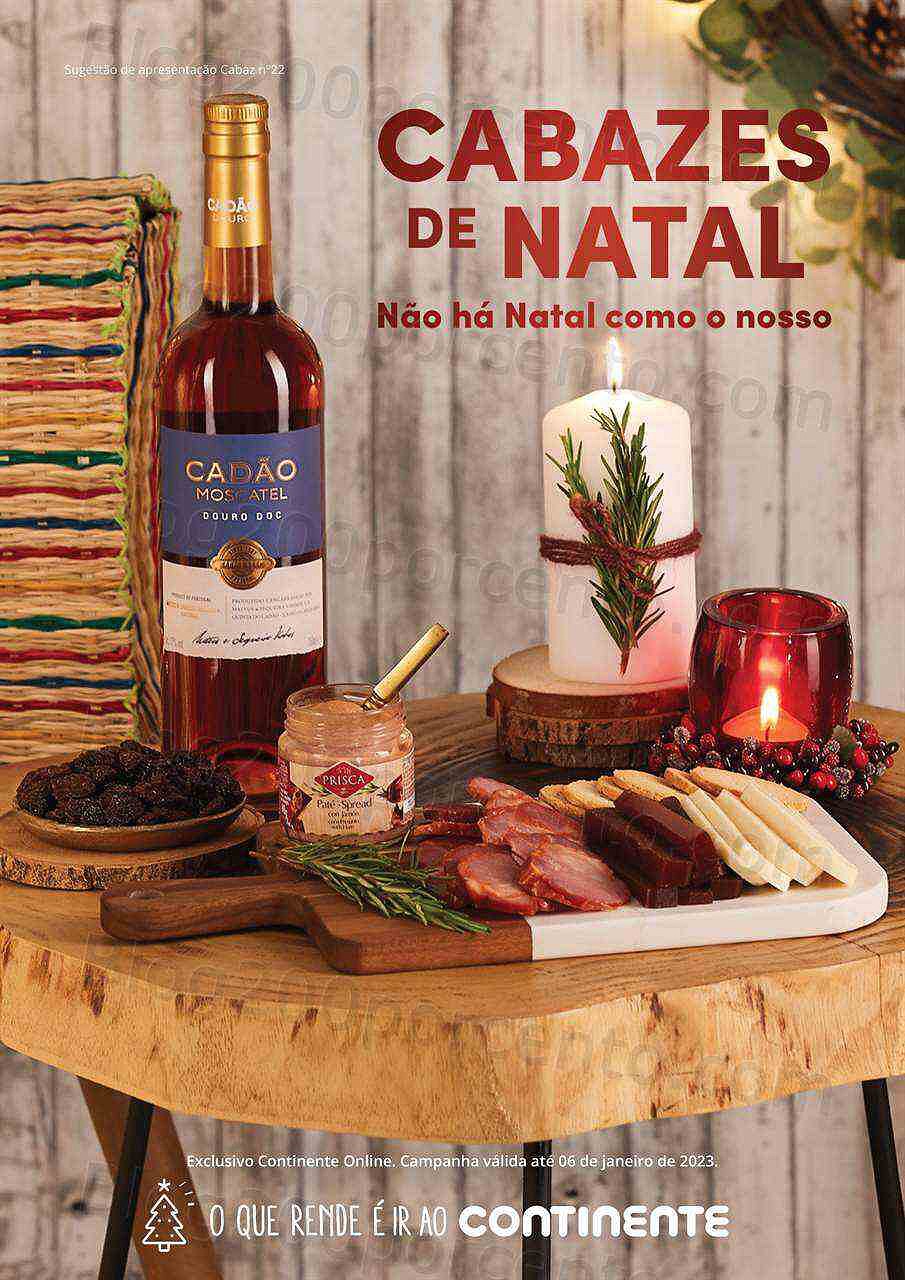 Antevisão Folheto CONTINENTE Cabazes de Natal Promoções de 21 setembro a 6 janeiro