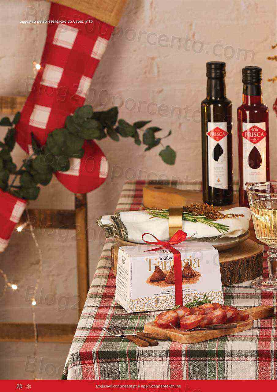 Antevisão Folheto CONTINENTE Cabazes de Natal Promoções de 21 setembro a 6 janeiro