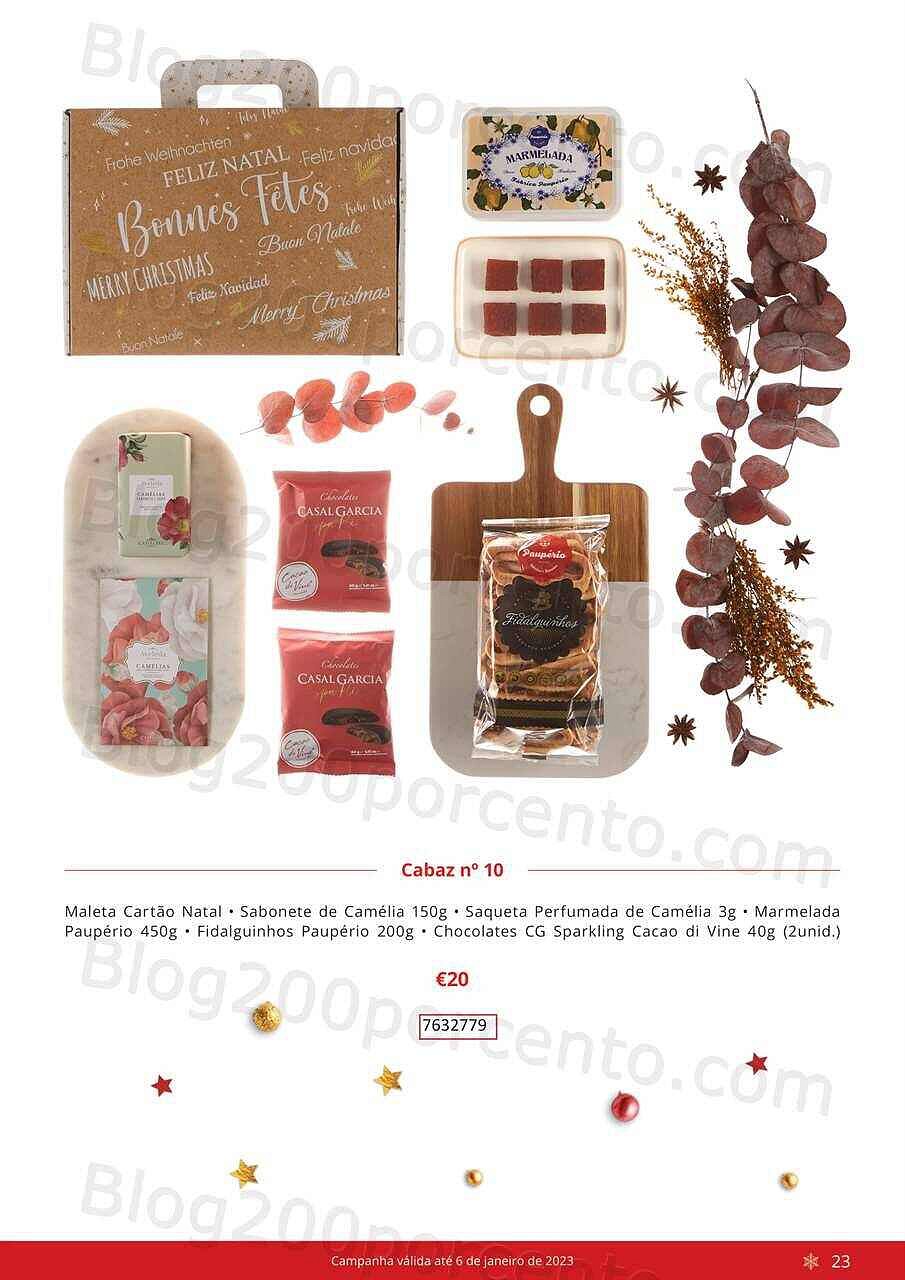 Antevisão Folheto CONTINENTE Cabazes de Natal Promoções de 21 setembro a 6 janeiro