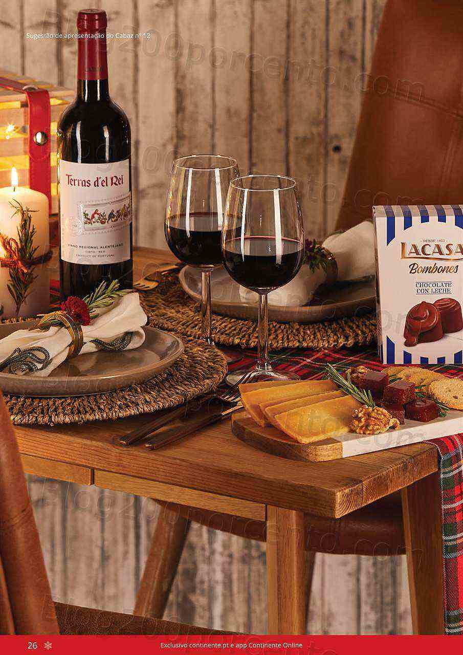 Antevisão Folheto CONTINENTE Cabazes de Natal Promoções de 21 setembro a 6 janeiro