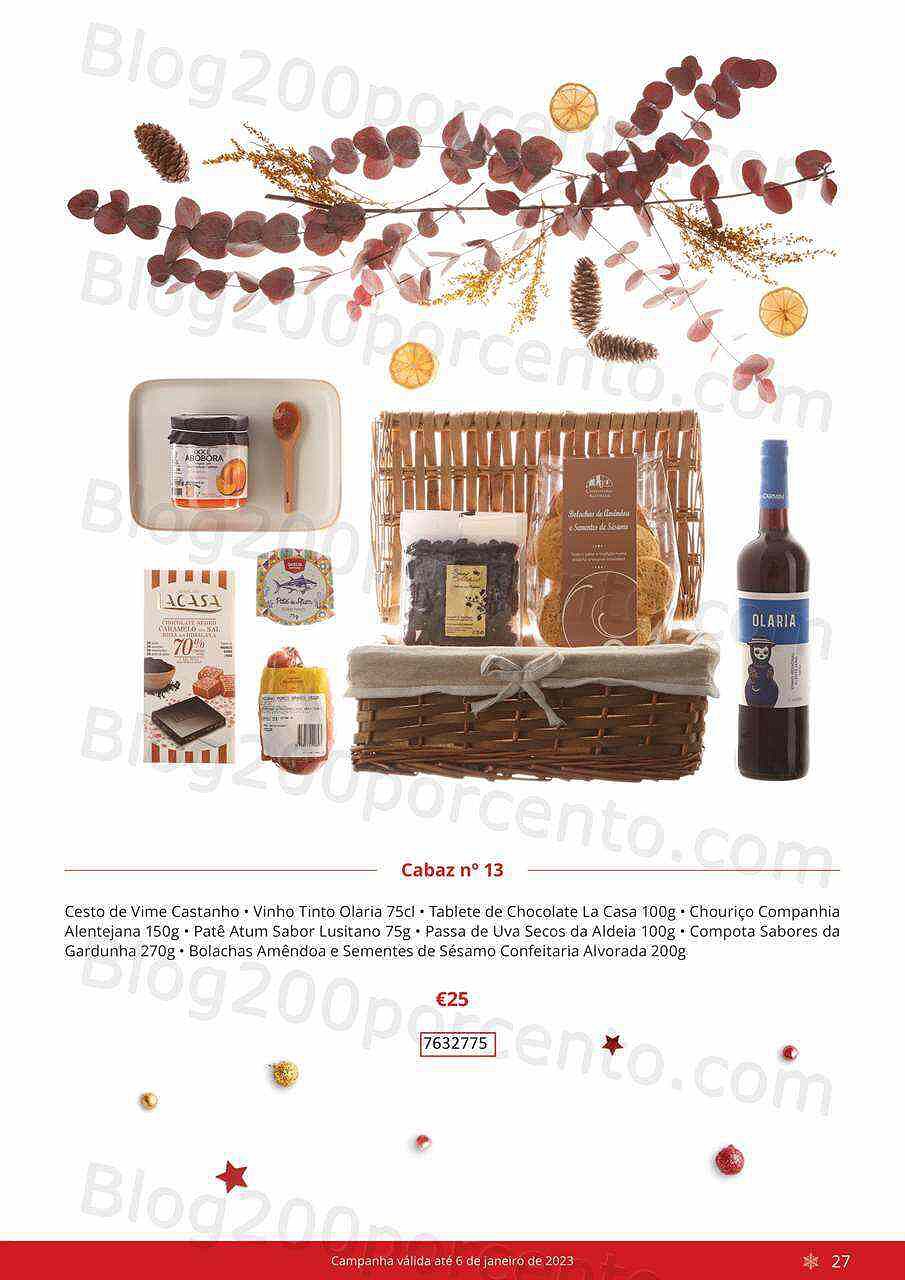 Antevisão Folheto CONTINENTE Cabazes de Natal Promoções de 21 setembro a 6 janeiro