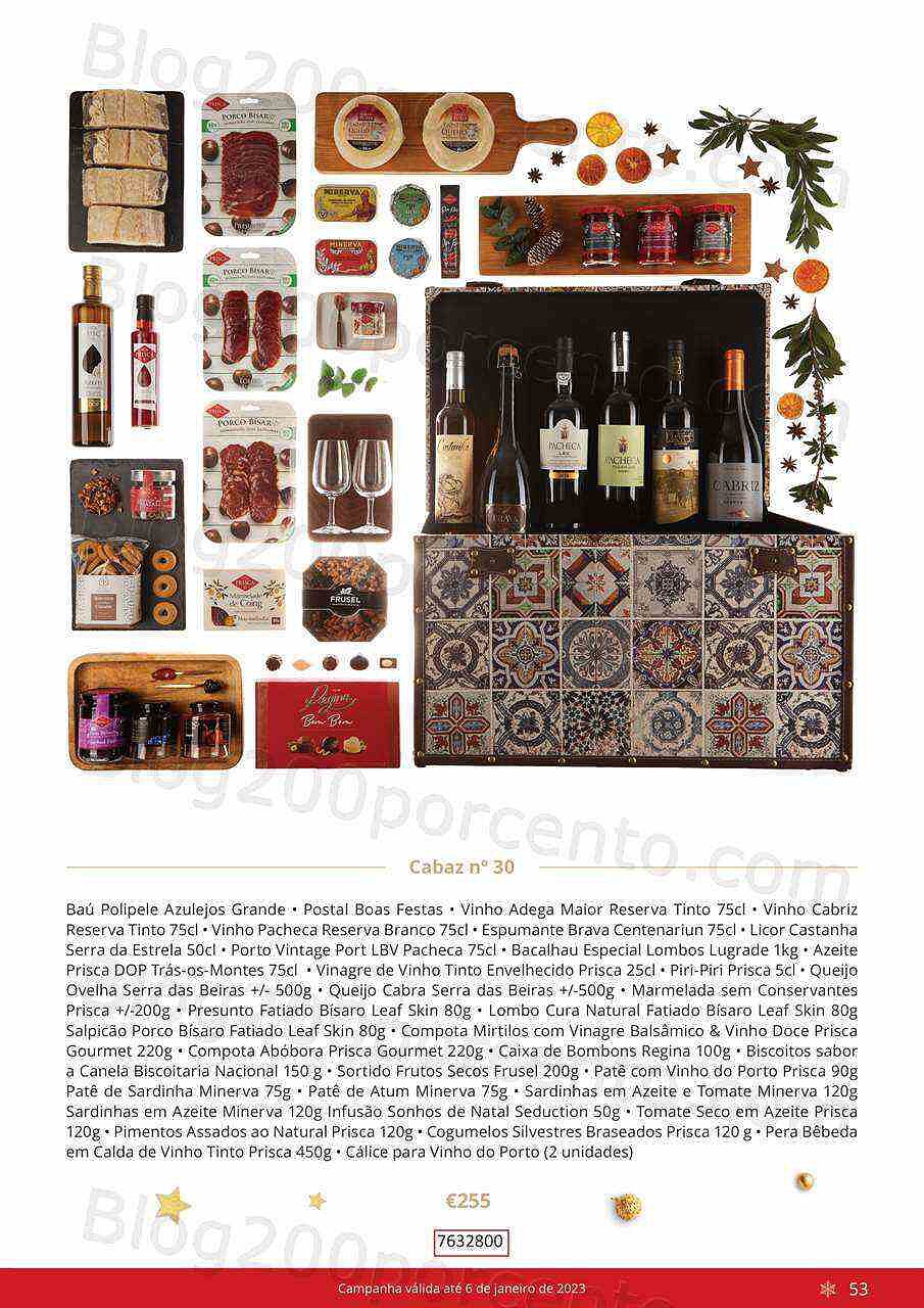 Antevisão Folheto CONTINENTE Cabazes de Natal Promoções de 21 setembro a 6 janeiro