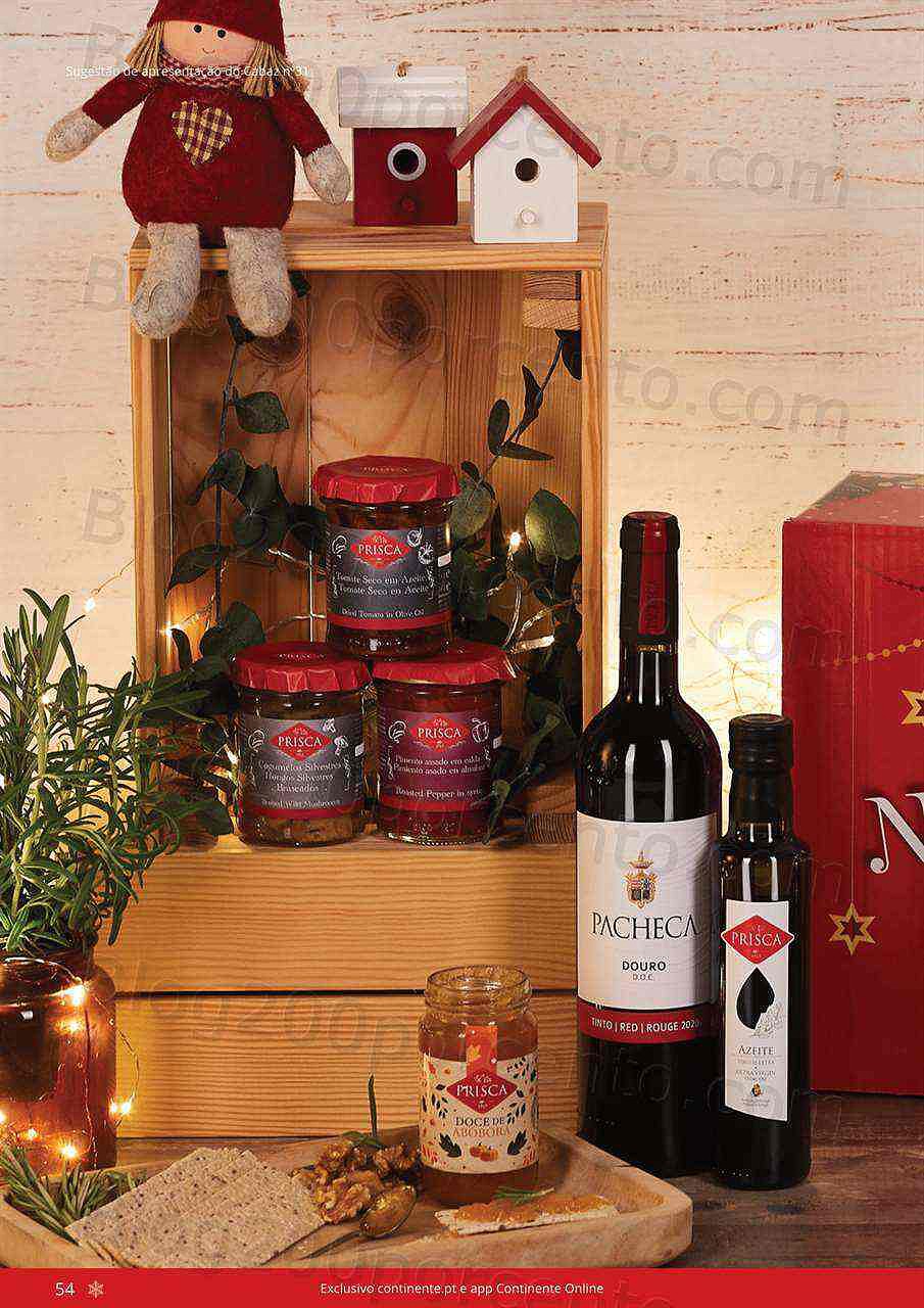 Antevisão Folheto CONTINENTE Cabazes de Natal Promoções de 21 setembro a 6 janeiro